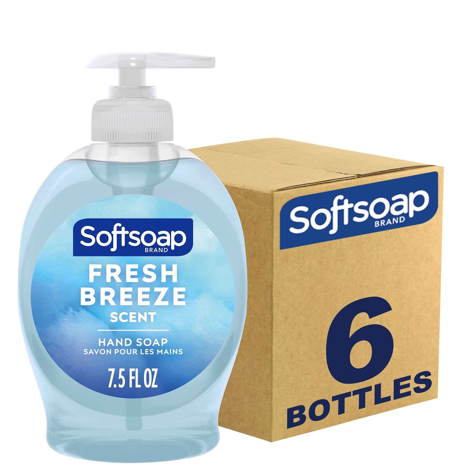 Softsoap Liquid Hand Soap, Fresh Breeze - 7.5 Fl Oz (Pack of 6) - 24hrsmart